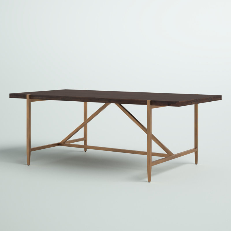 Mercury Row® Gerrity Metal Base Dining Table & Reviews Wayfair